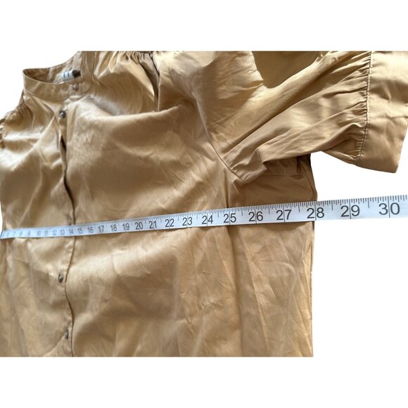 Worthington Womens 2X Puff Sleeve Button-Up Blouse Classic Corp Core - Picture 4 of 7